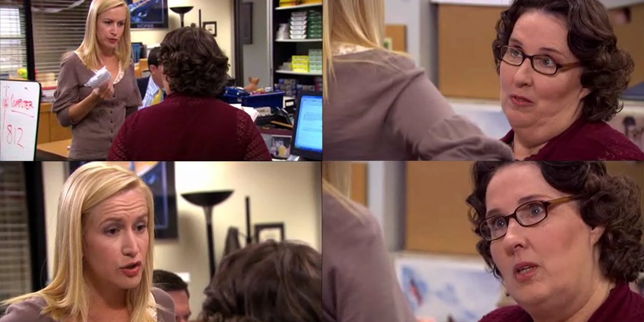 Phyllis and Angela go head to head on the office