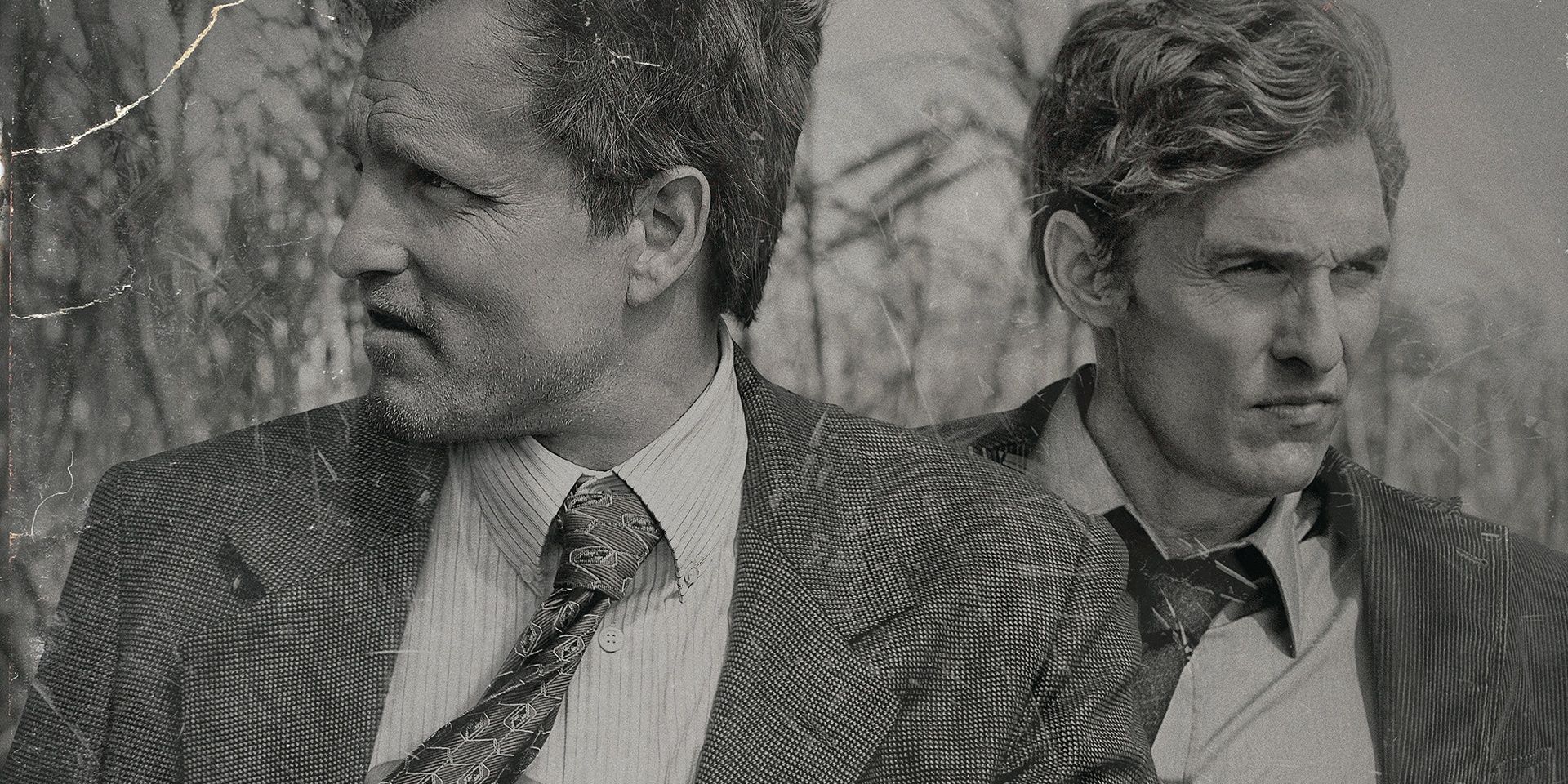 Woody Harrelson and Matthew McConaughey in True Detective.