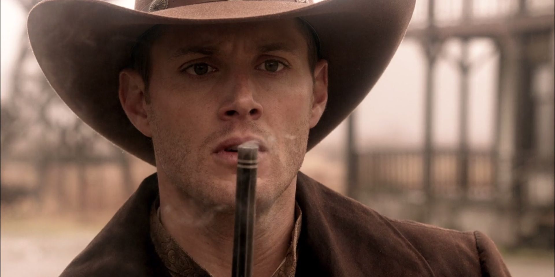 Dean dressed as a cowboy in Supernatural