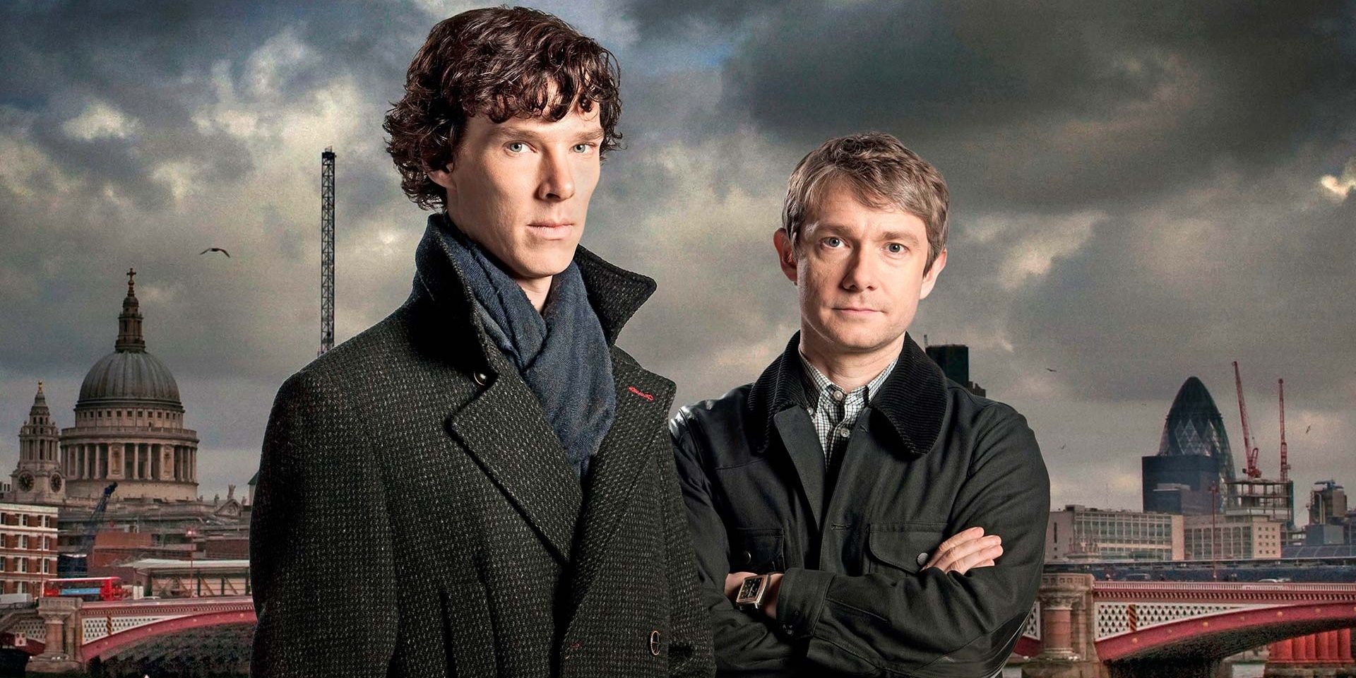 Sherlock Holmes and Watson.