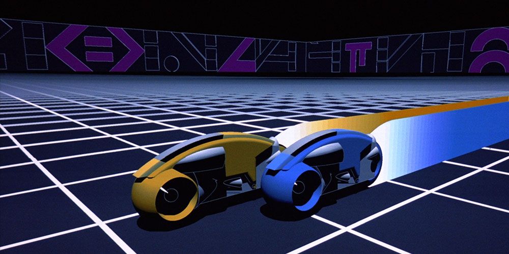 CGI still from Tron 1982