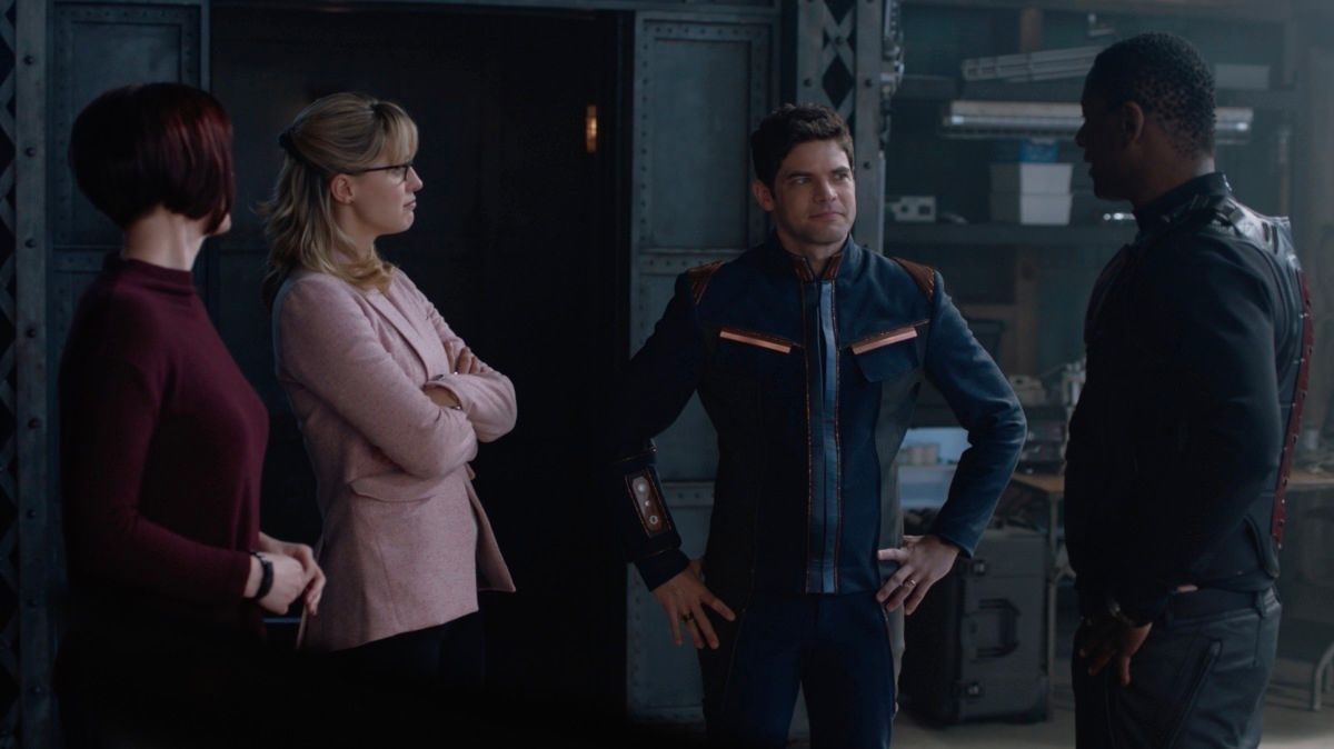 Alex, Kara, Winn, and Jonn in Supergirl season 5