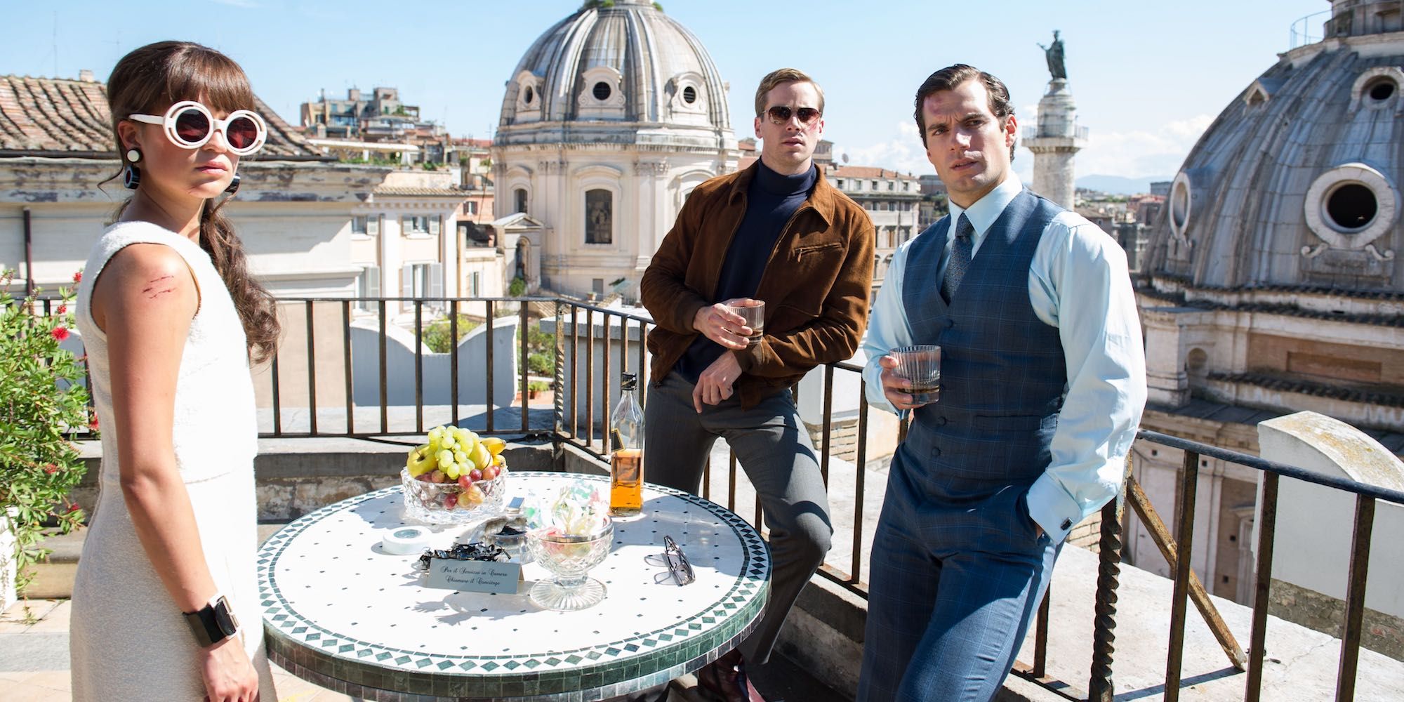 Alicia Vikander, Armie Hammer and Henry Cavill in The Man From UNCLE