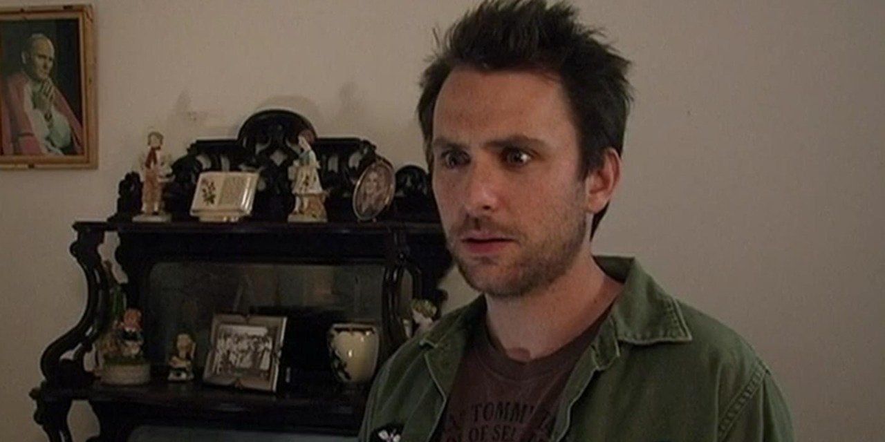 A shocked Charlie in It's Always Sunny