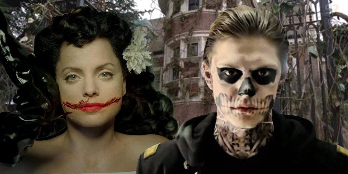 Collage of the Black Dahlia and Tate in American Horror Story