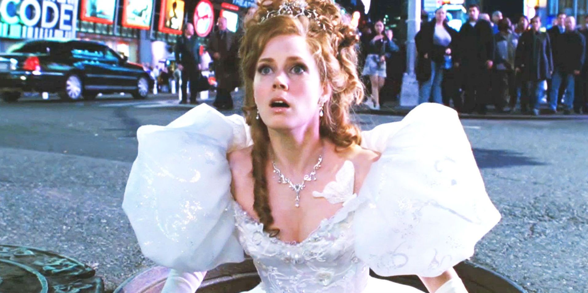 Giselle in the street in Enchanted