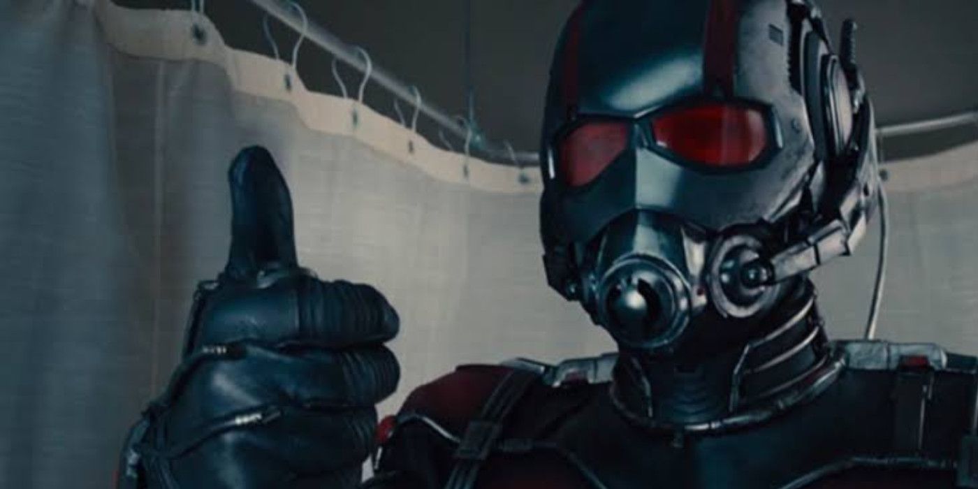 Ant-Man gives a thumbs up