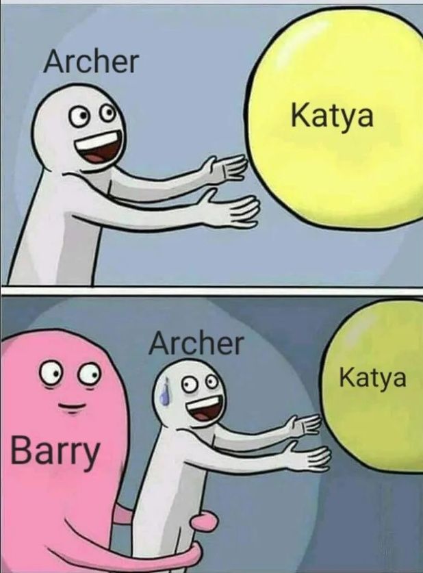Archer Meme Archer Barry and Katya Cropped
