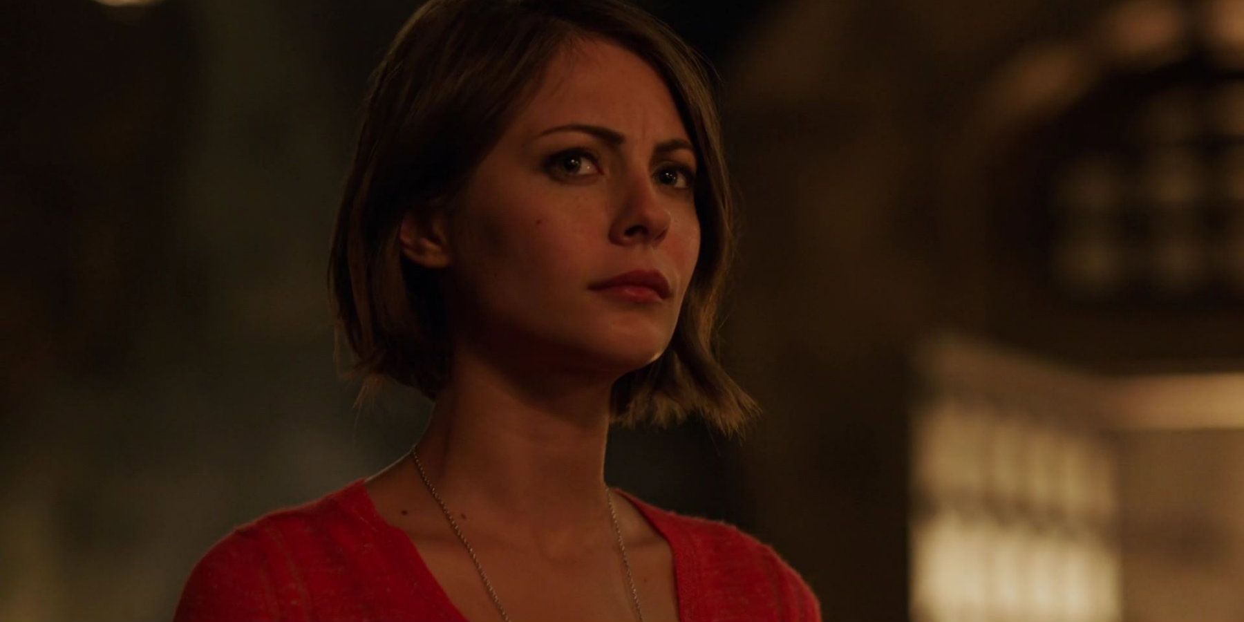 Thea looking serious in Arrow
