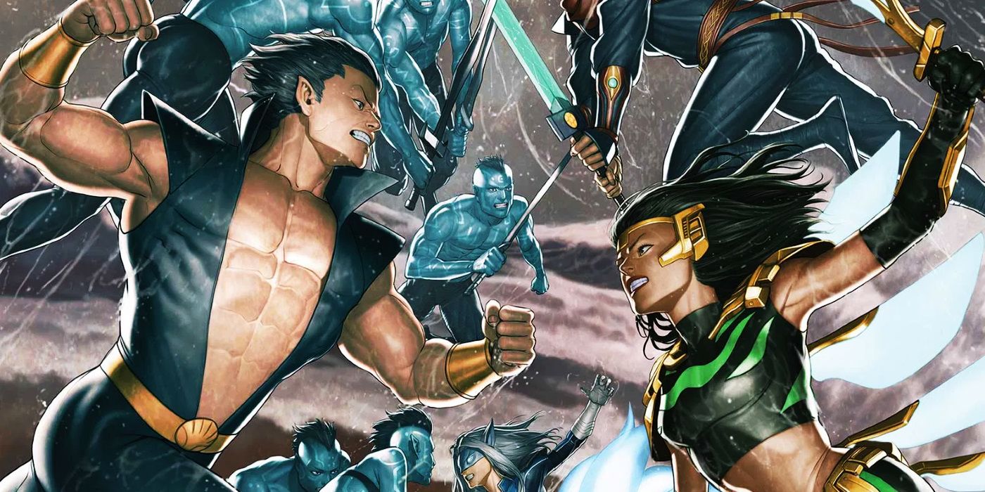 Namor goes to war with Atlantis in the comics