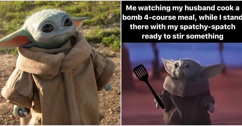 15 Funniest Baby Yoda Looking Up Memes Screenrant