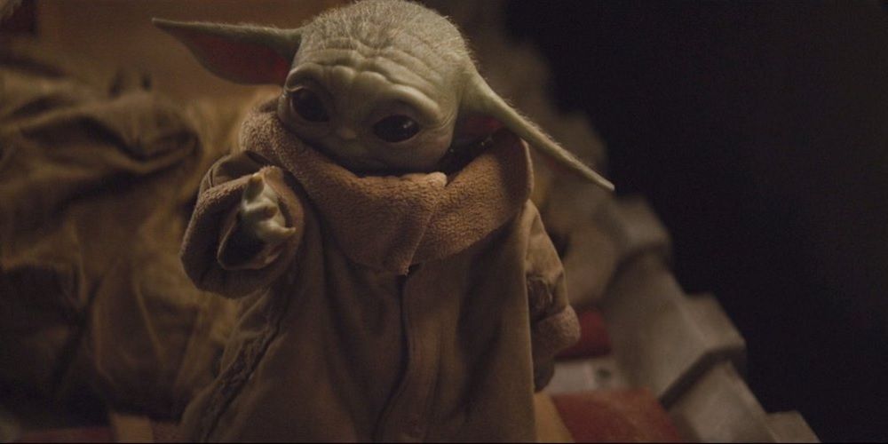 Baby Yoda thinks he blew up a droid in The Mandalorian