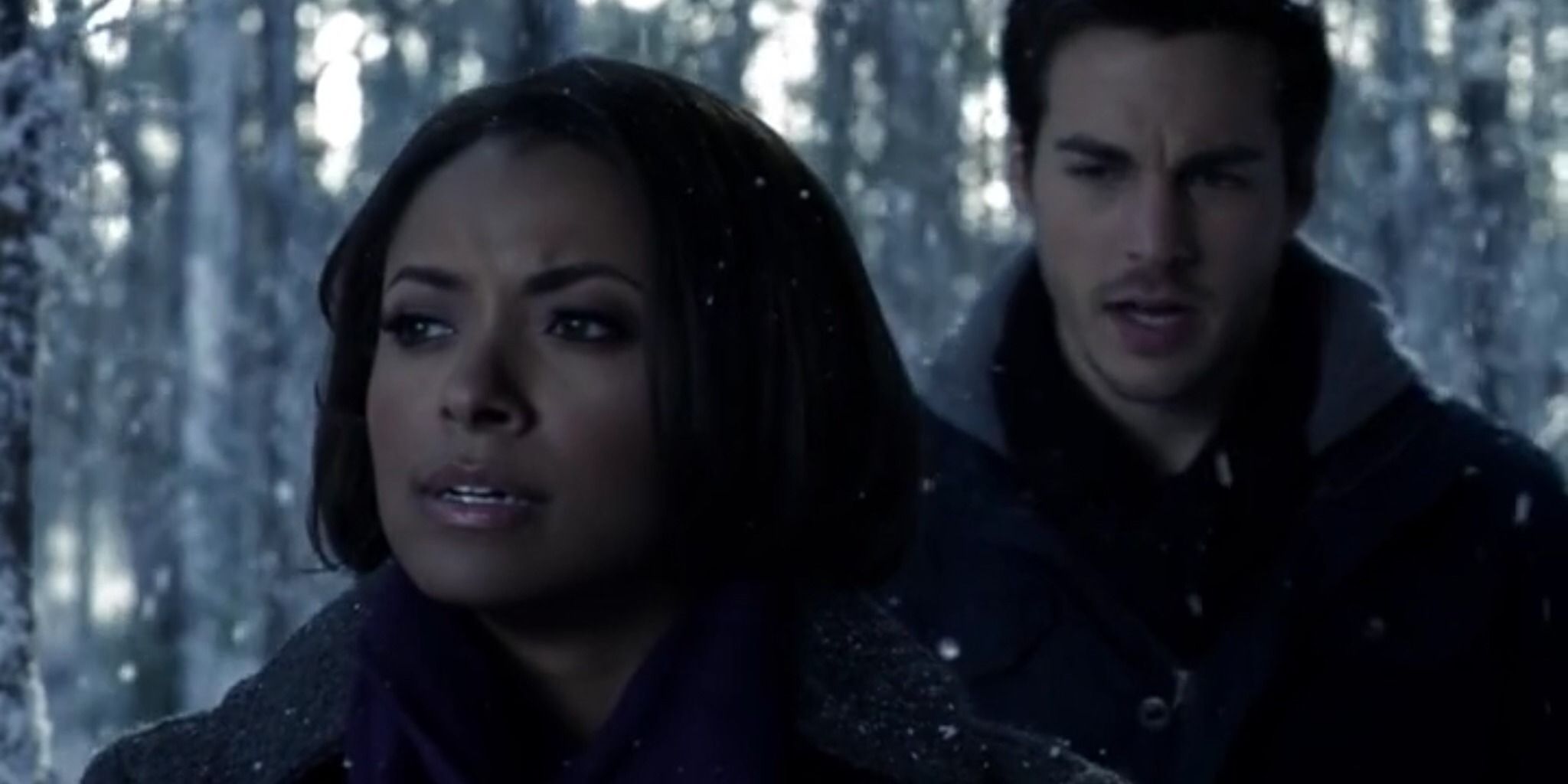 Bonnie Bennett and Kai Parker in The Vampire Diaries