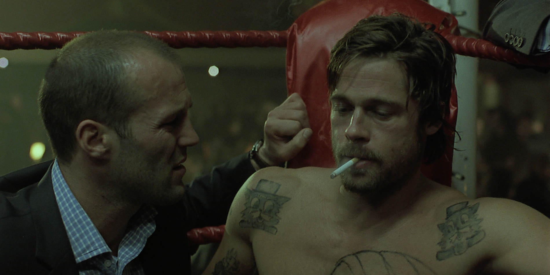 Turkish and Mickey in the boxing ring in Snatch