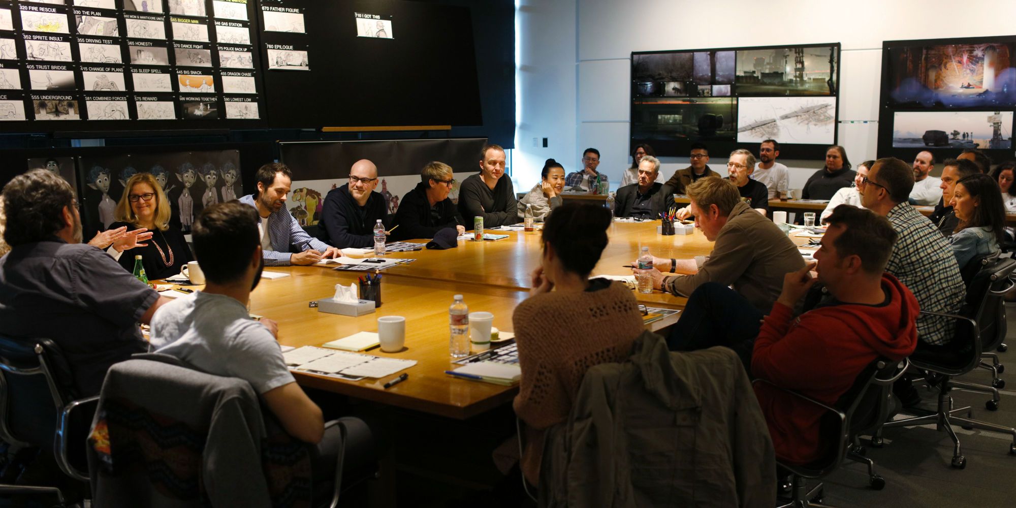 Braintrust Meeting at Pixar for Onward