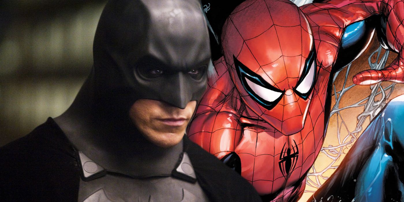 Christian Bale Batman and Marvel Spider-Man