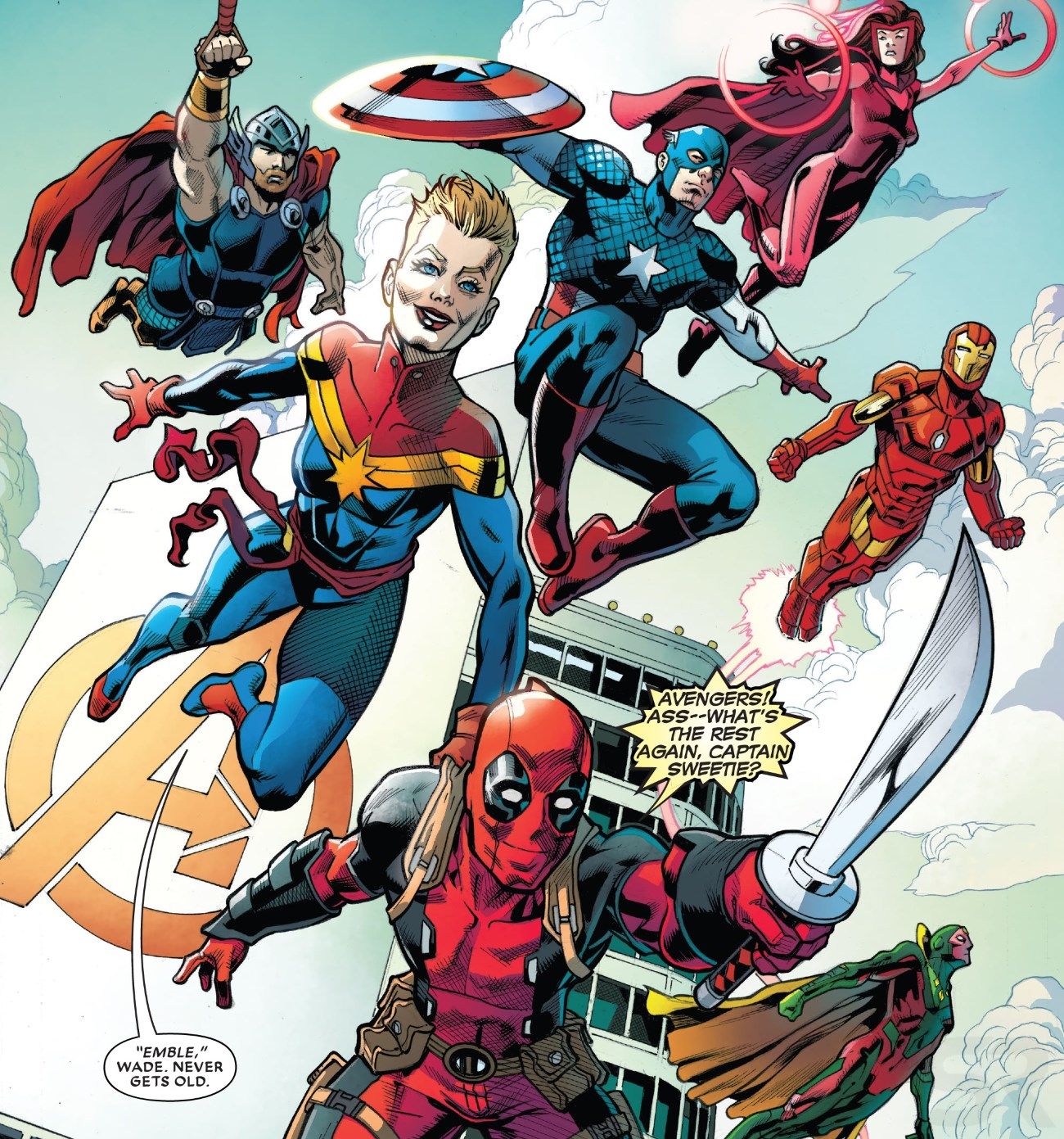 Deadpool Joins Avengers in The End Comic