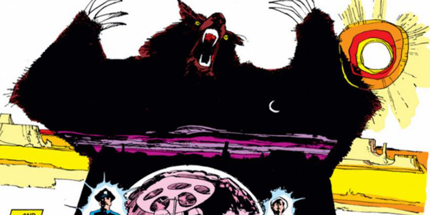 The Demon Bear attacks in Marvel Comics.