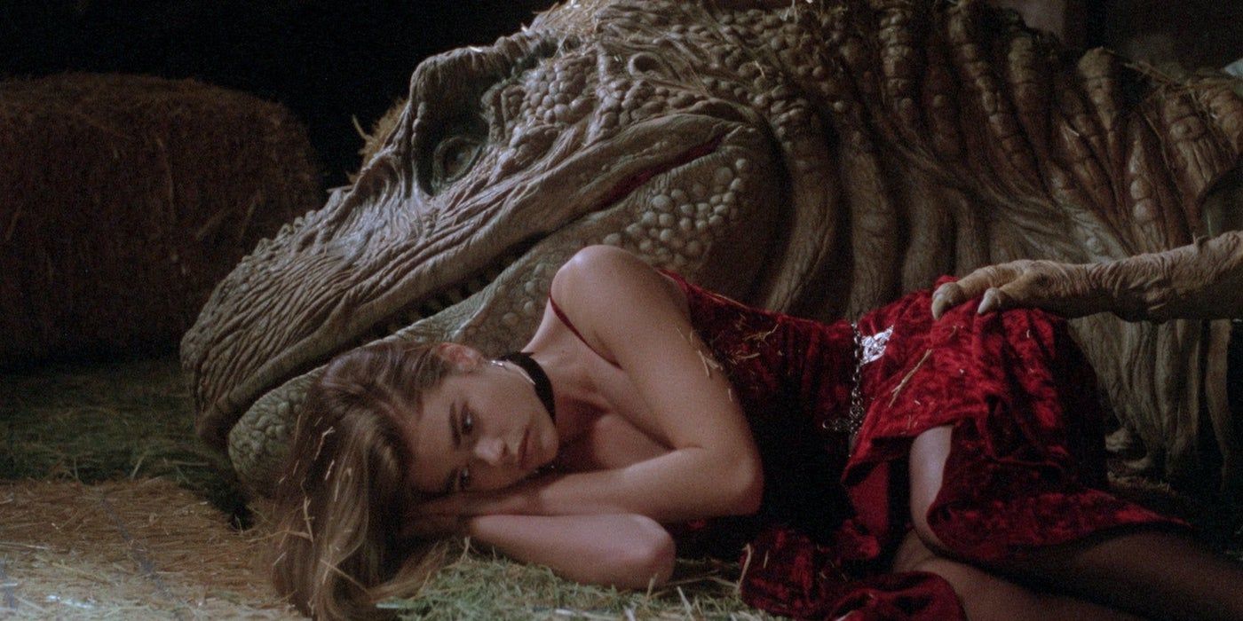Denise Richards and Dinosaur in Tammy and the T Rex