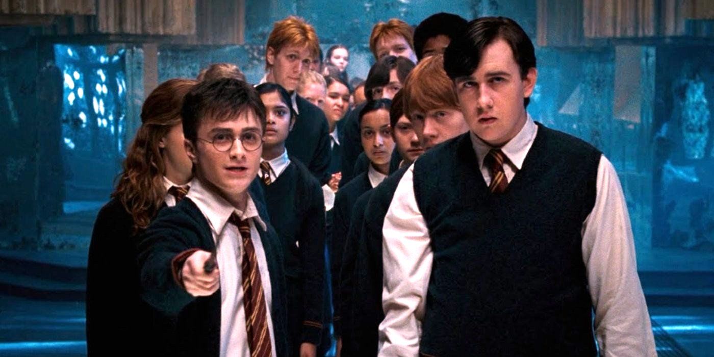Dumbledore's army training in The Order Of tHe Phoenix