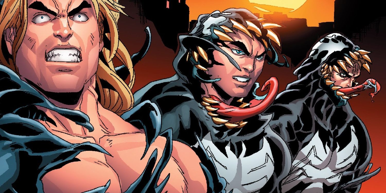 Eddie Brock in Venom Symbiote from Marvel comic book.
