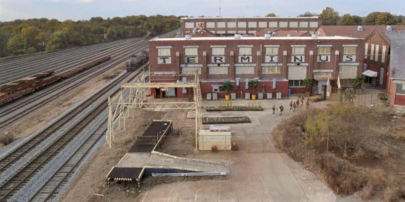 The Terminus building in The Walking Dead