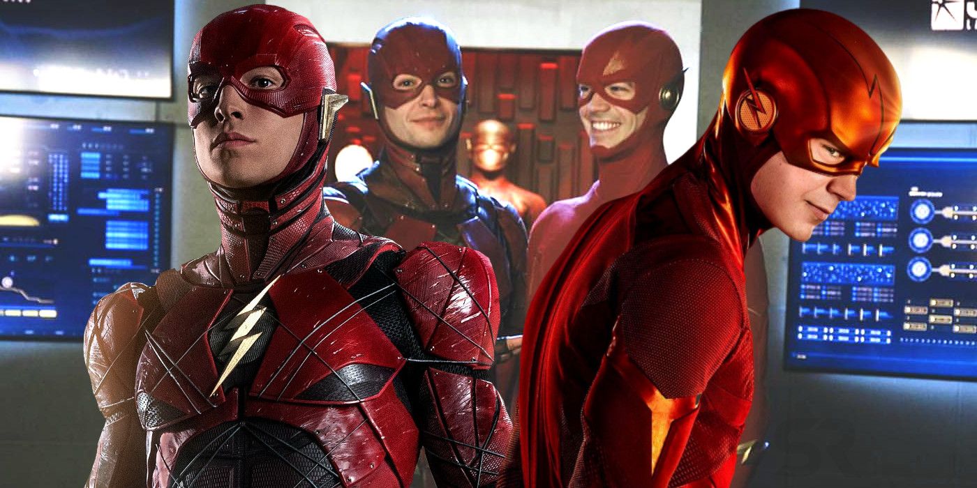 Ezra Miller and Grant Gustin appear in Crisis On Infinite Earths