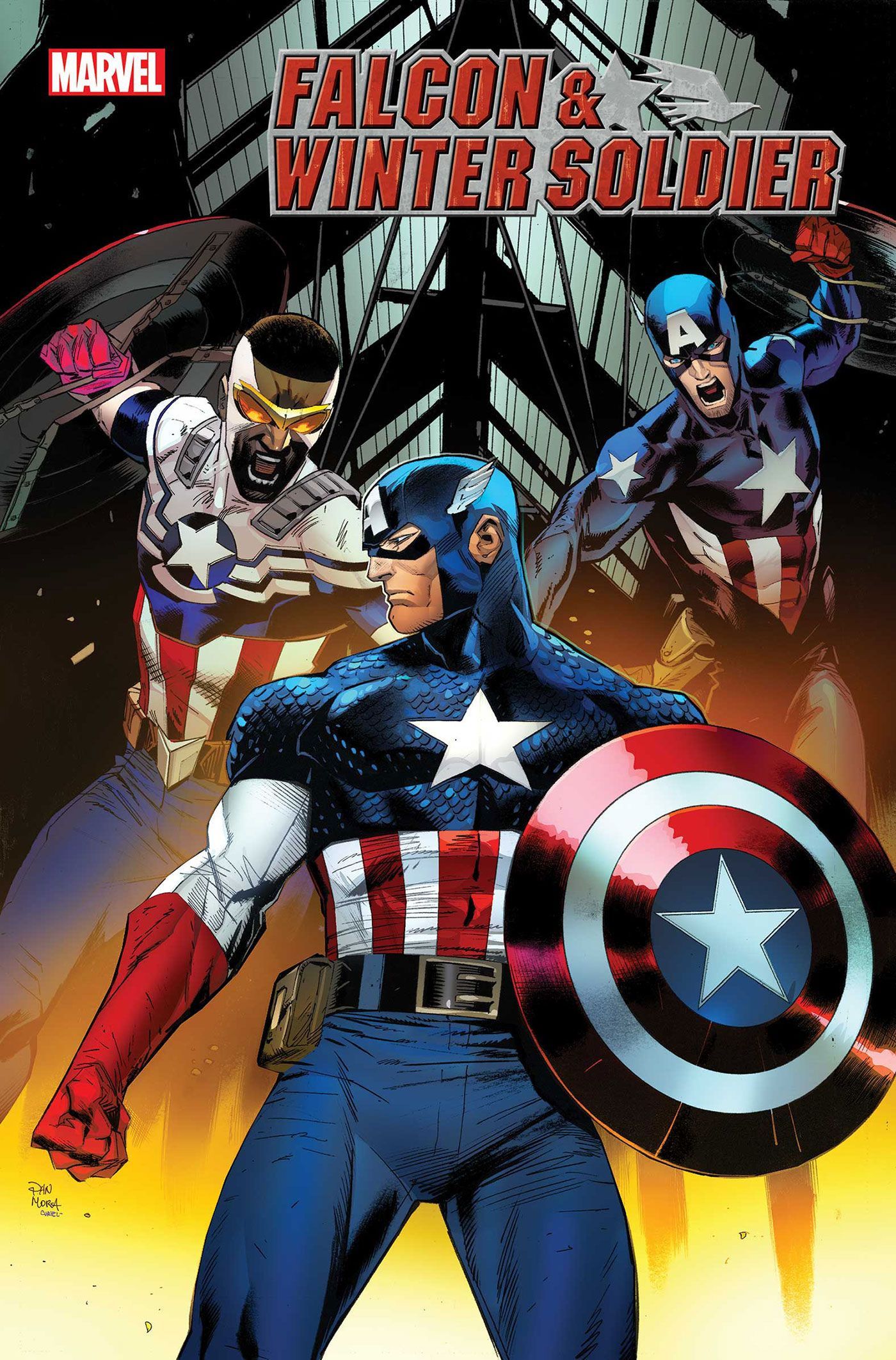 Falcon Winter Soldier Comic Cover Captain America