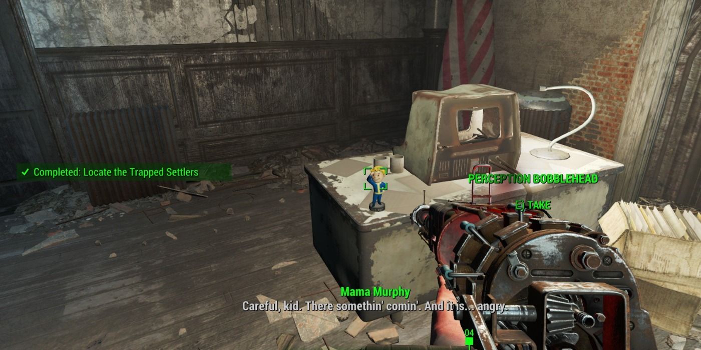 A localização do Perception Bobblehead em Fallout 4