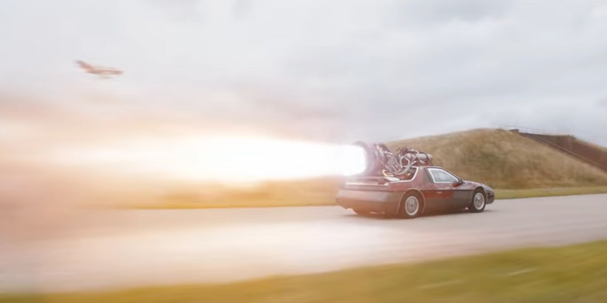 The rocket car being tested in F9