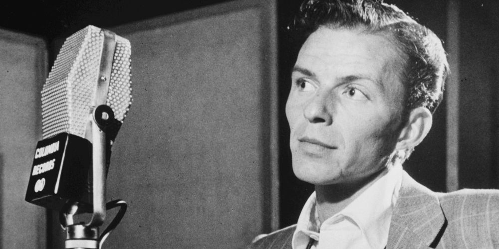 Frank Sinatra in the recording studio
