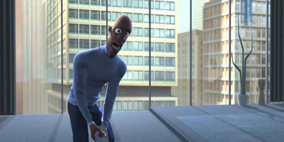 Frozone asking where his super suit is in The Incredibles