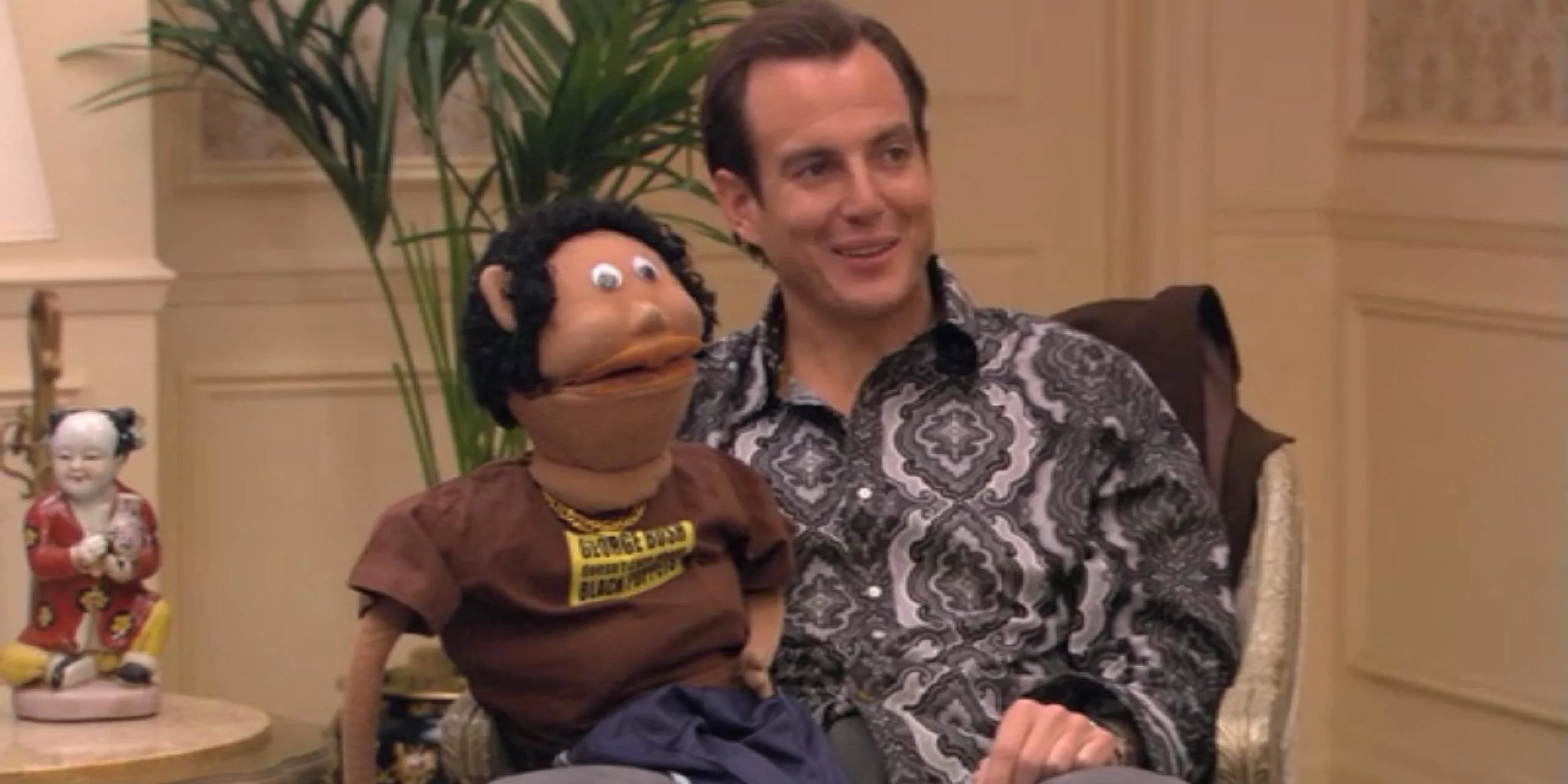 Will Arnett as Gob voices Franklin the puppet in Arrested Development