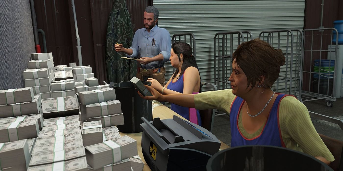 Grand Theft Auto 5 GTA Online Counting Money