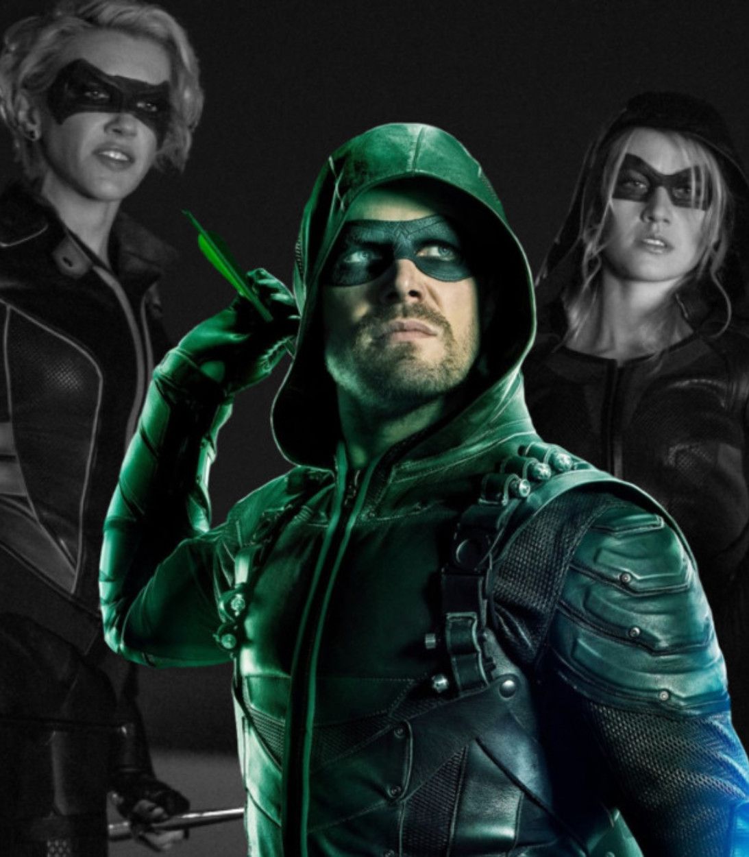 Green Arrow and the Canaries Arrow Series Finale Stephen Amell as Oliver Queen Vertical