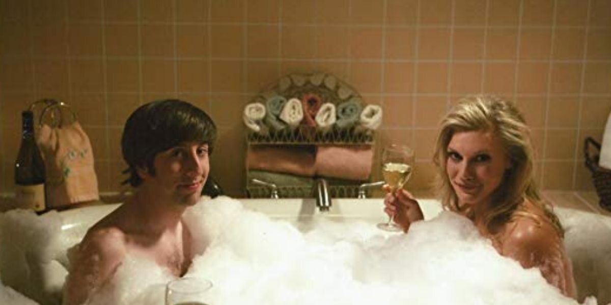 Howard in the tub with Katie Sackhoff in TBBT