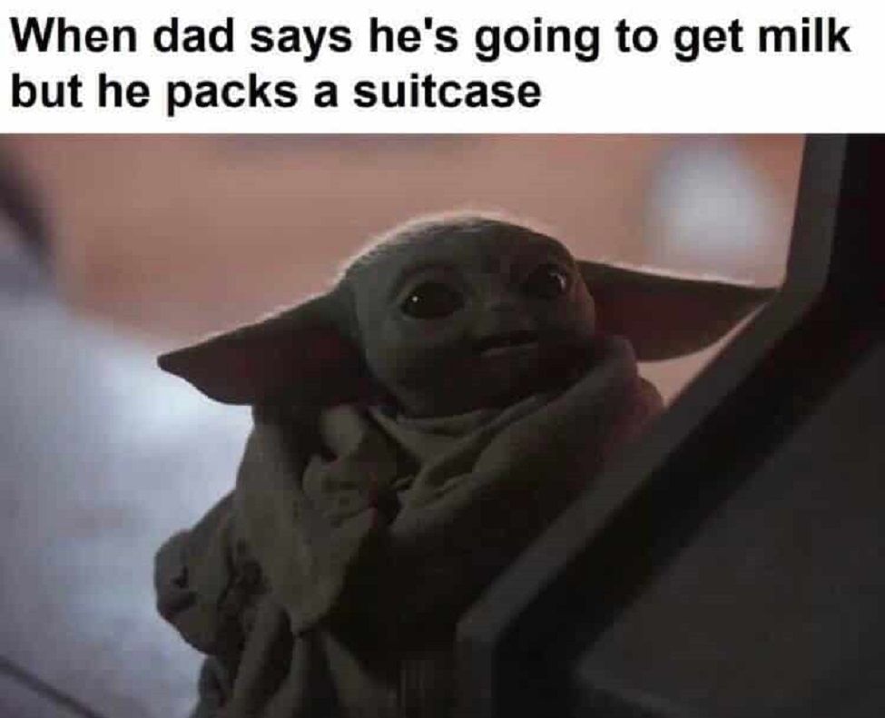 baby yoda homework meme