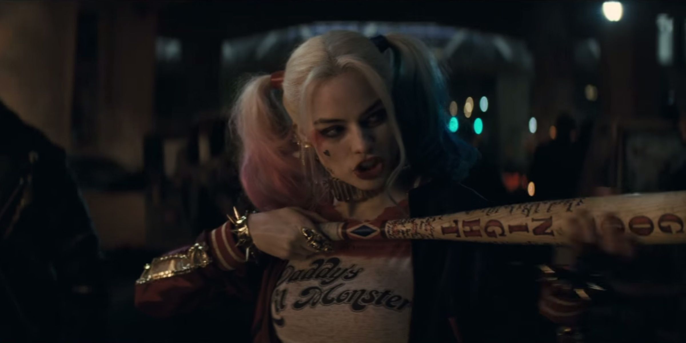 Harley Quinn Bat Cropped