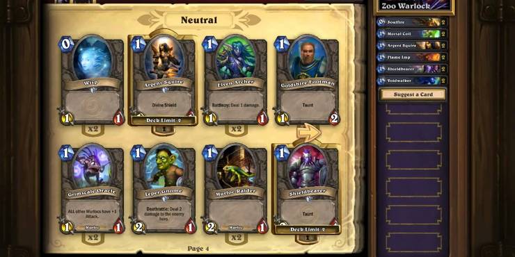Hearthstone Best Deck Strategies For New Players Screen Rant