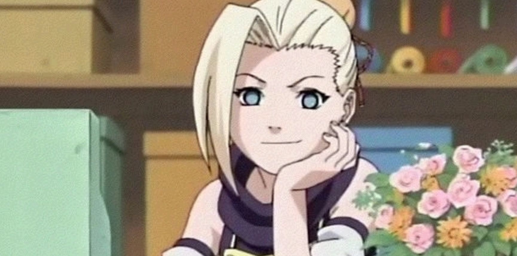 Ino at the Ymanaka flower shop in Naruto