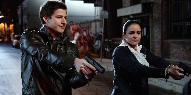 Brooklyn 99 Amy And Jake First Kiss Brooklyn 99 Jake And Amy Kiss - Brooklyn Nine Nine 2x23 Jake And Amy S