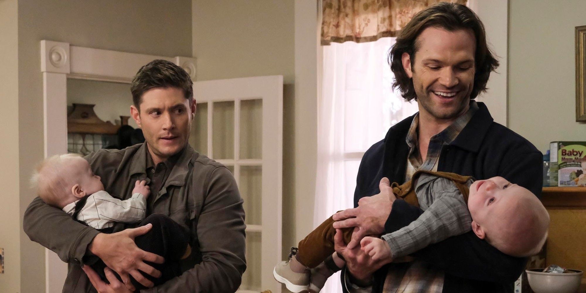 Jensen Ackles as Dean Winchester and Jared Padalecki as Sam in Supernatural