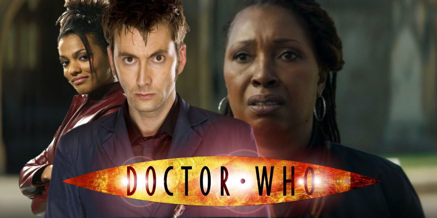 Jo Martin as Ruth Doctor, David Tennant as Tenth Doctor and Freema Agyeman as Martha in Doctor Who