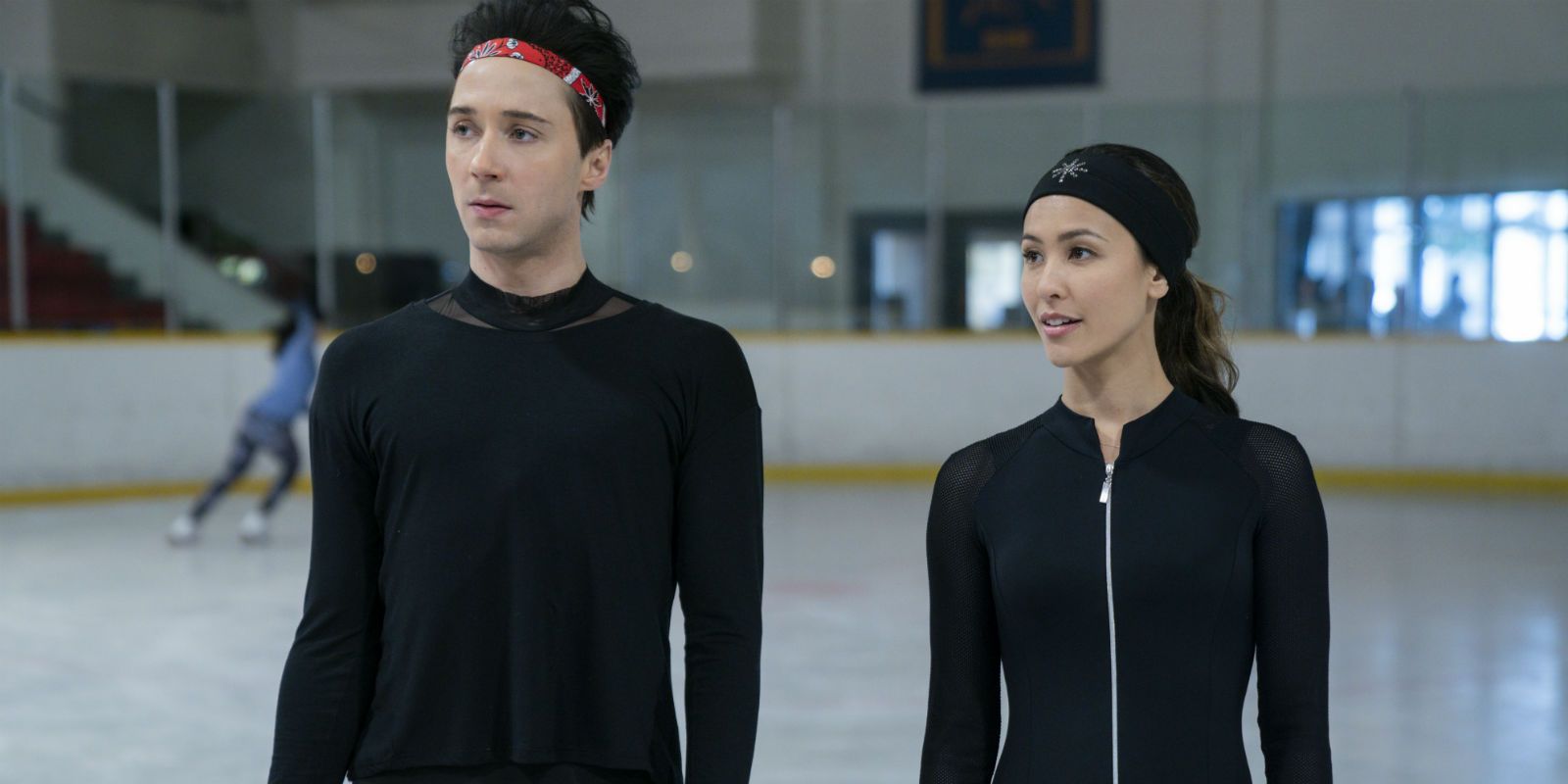 Johnny Weir and Kaitlyn Leeb in Spinning Out