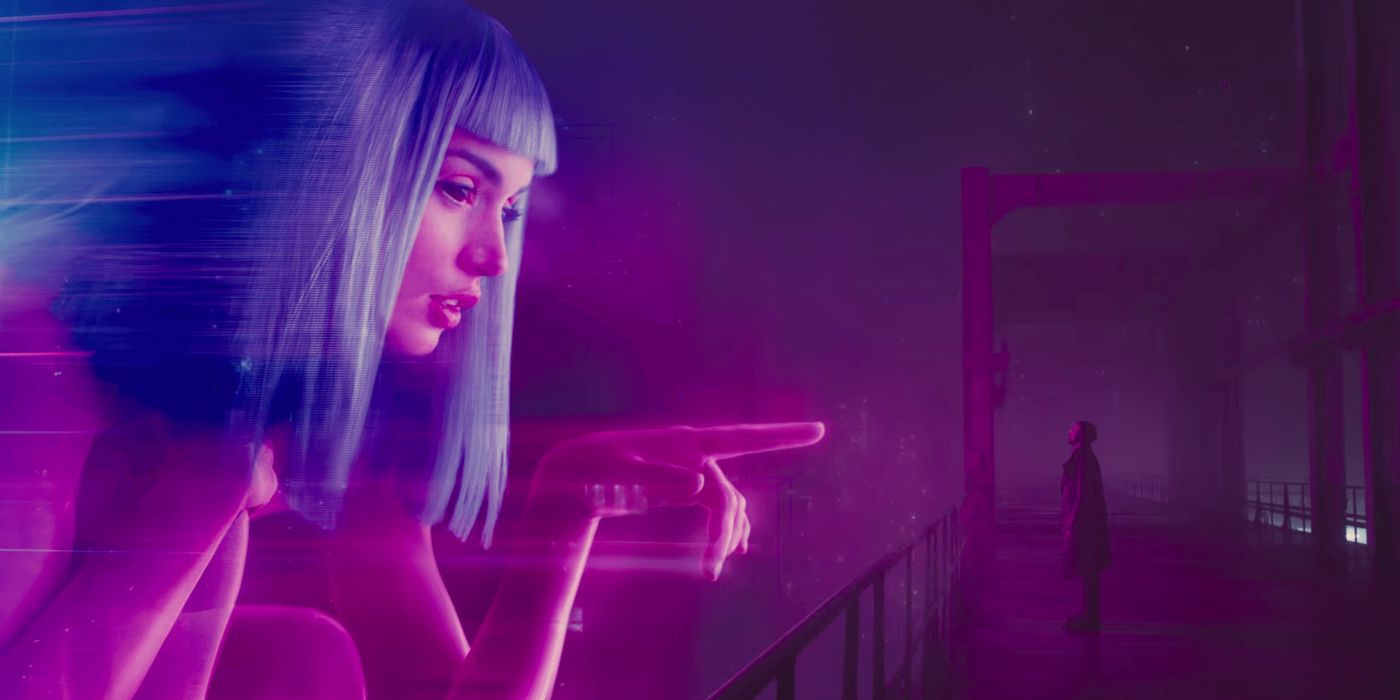 Joi and K in Blade Runner 2049