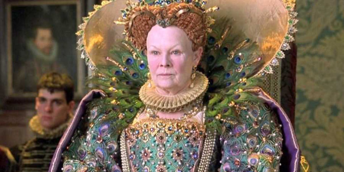 Judi Dench looking regal in Shakespeare in Love.