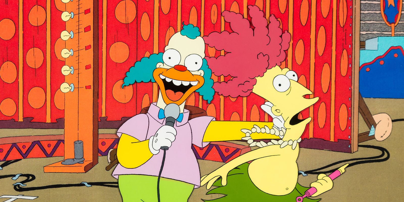 Krusty and Sideshow Bob in The Simpsons