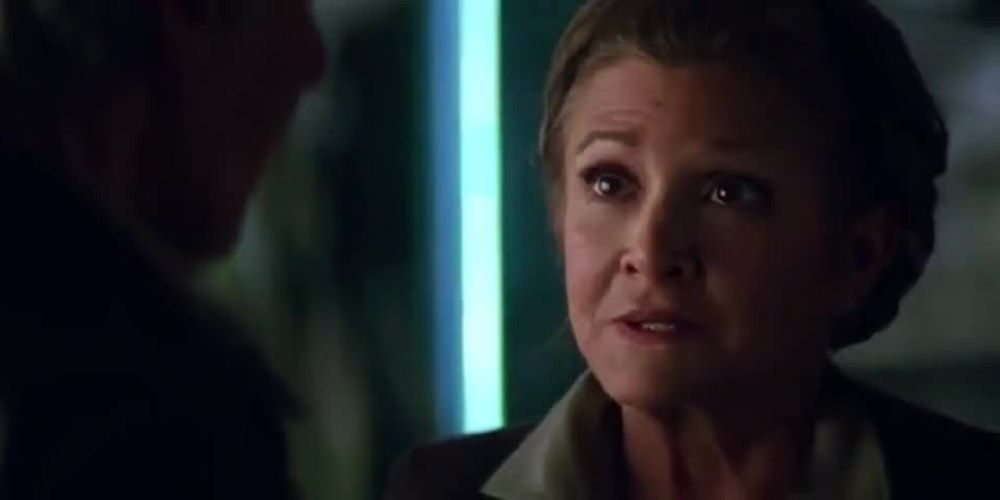 Leia Organa in Star Wars The Force Awakens.
