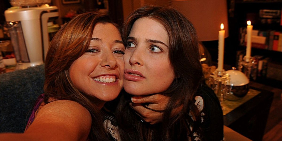 Lily and Robin in How I Met Your Mother.
