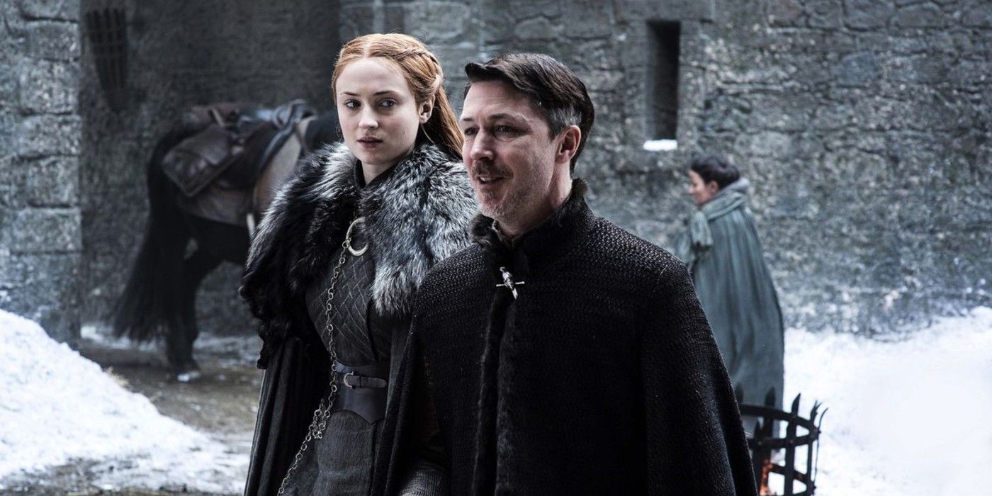 Littlefinger and Sansa in Winterfell 